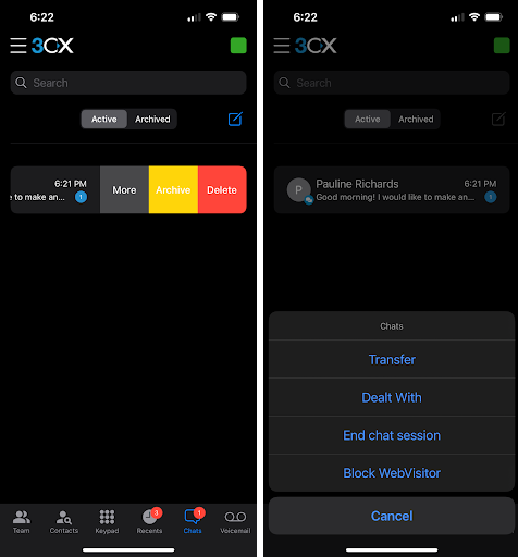 iOS App - Fast Chat Conversation handling