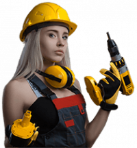 3CX keeps your system up to date with automatic security patches and version upgrades. Construction girl with a screwdriver