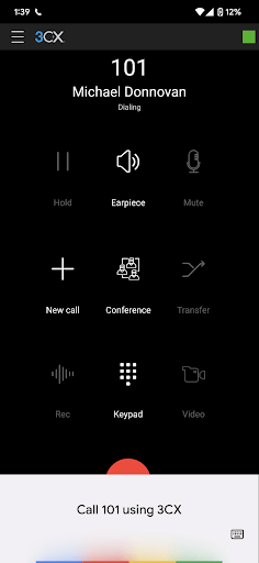 User extension number to make call with Google Assistant Google Assistant - Calling by number
