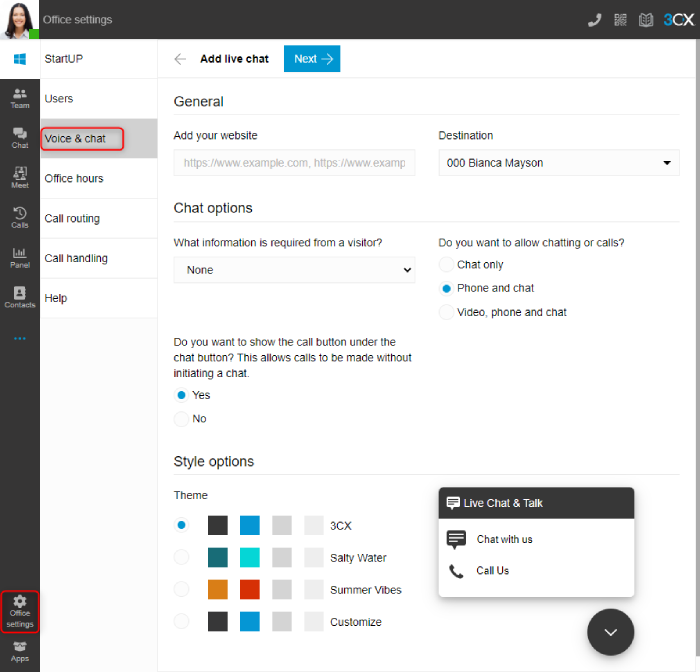 Get the 3CX FREE Live Chat WP Plugin with 3CX StartUP Live Chat for everyone with 3CX StartUP
