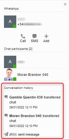 Ease the audit process and get automated reports Conversation History in 3CX Web Client