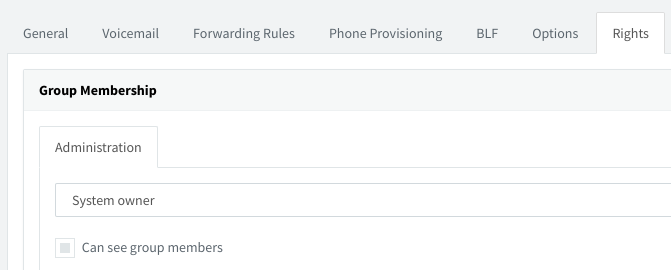 Assign Roles to an extension via the 3CX Web Client Group membership rights in the v18 Update 6 alpha