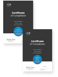 3CX Certifications of Completion 3CX Certifications of Completion