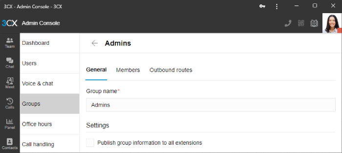 Adding new user with System Admin Rights in 3CX Web Client