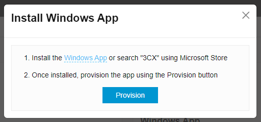 Windows App Installation