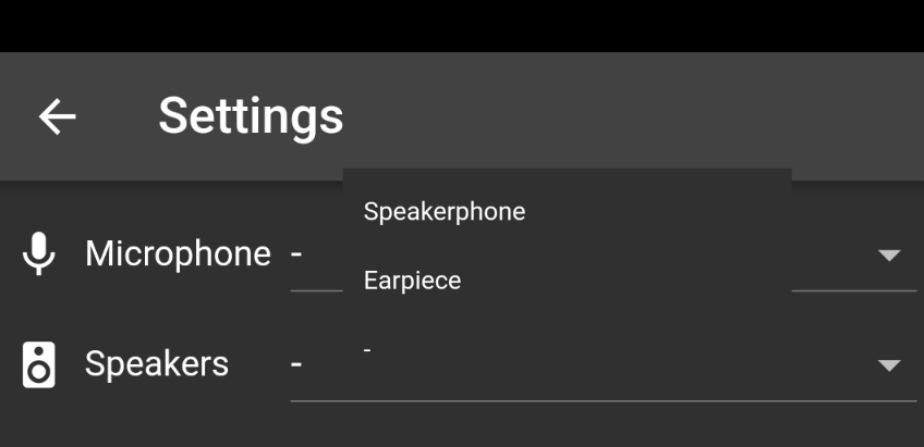 3CX Meet Audio Settings screenshot 3CX Meet Audio Settings screenshot