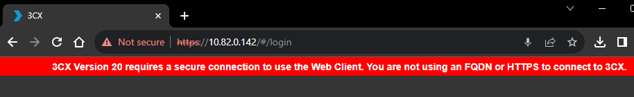 Only Secure FQDN for Web Client Login Only Secure FQDN for Web Client Login