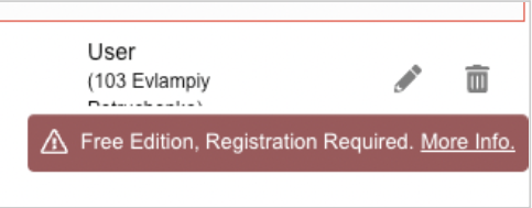 Free edition pop-up warning 4SC FREE: Expiry of Incorrectly Registered Subscriptions