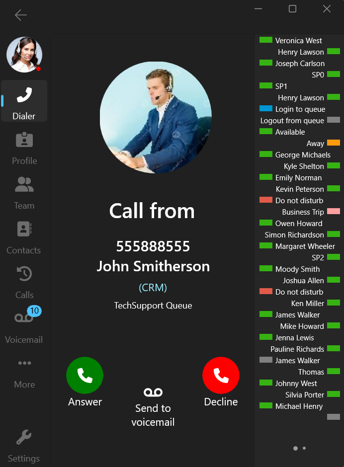 Incoming Call Notification in 3CX Softphone Beta 5 Incoming Call Notification in 3CX Softphone Beta 5