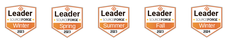SourceForge Leader Badge awarded to 3CX for 5 consecutive seasons 