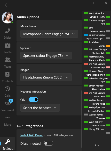 Ringer Device Selection Ringer vs Speaker Device Selection in 3CX Softphone