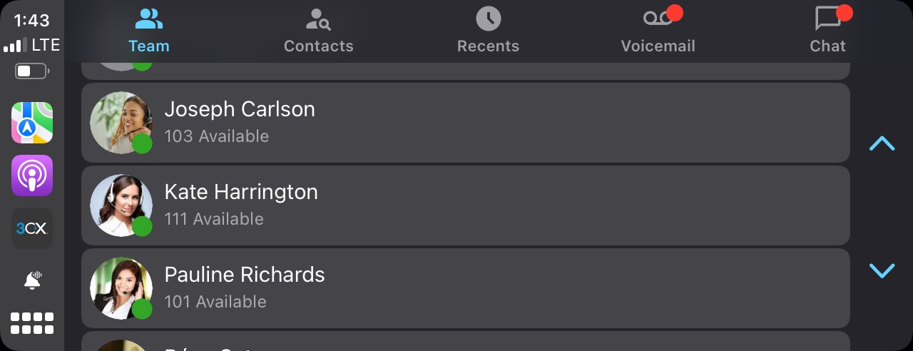 View your Teams and Contacts