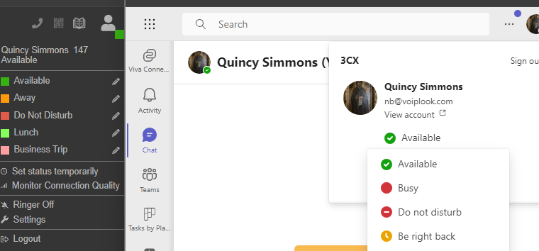 Improved Microsoft Teams Presence Syncing Improved Microsoft Teams Presence Syncing