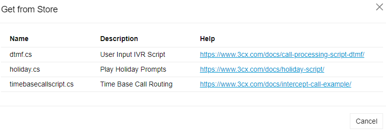 Inbuilt Call Routing Scripts Inbuilt Call Routing Scripts