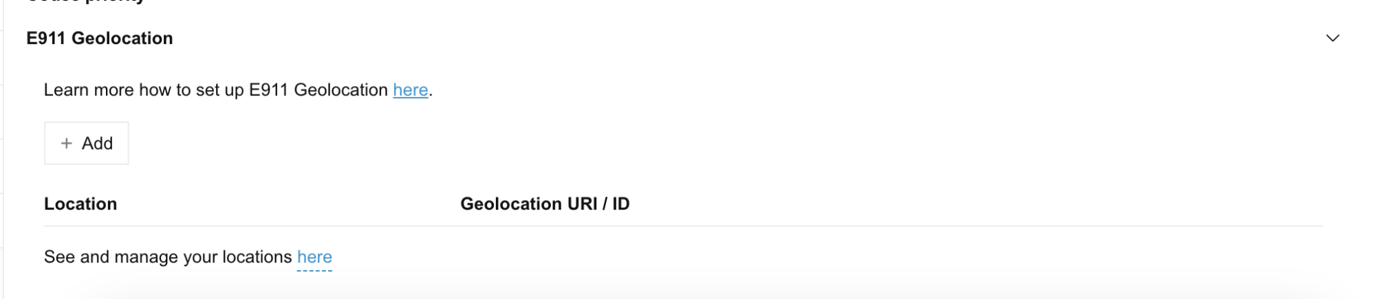 Emergency E911 Geolocation