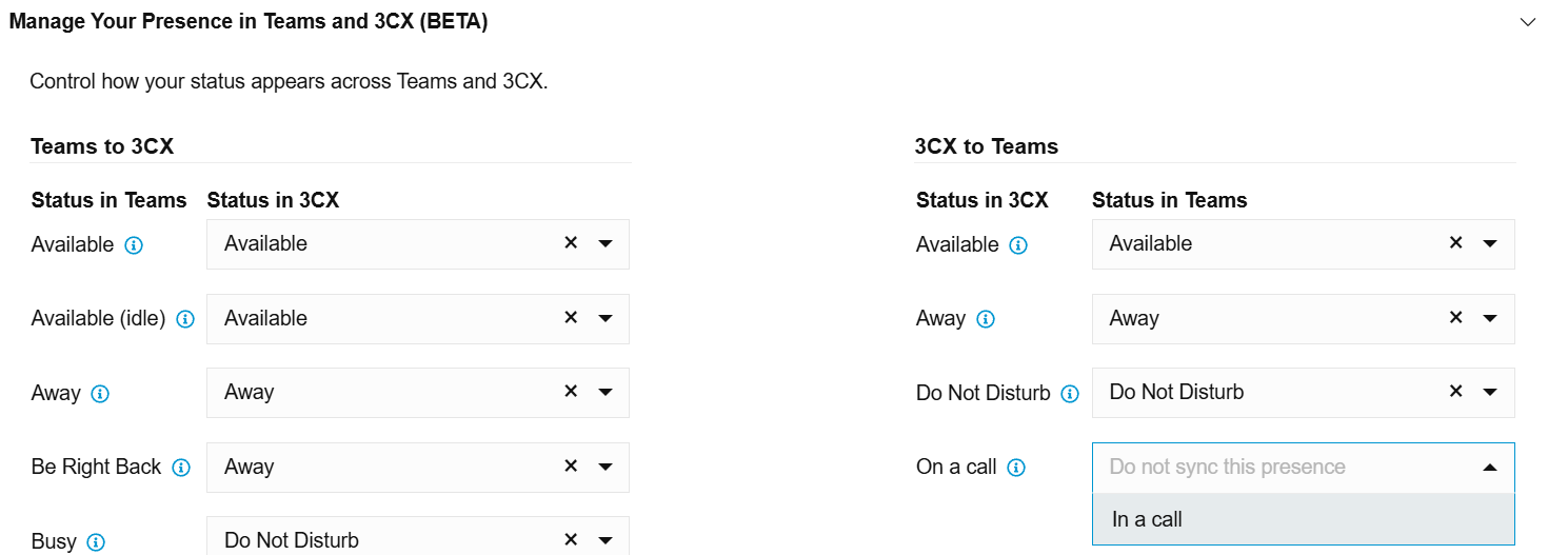Configure Status Sync 3CX & Microsoft Teams