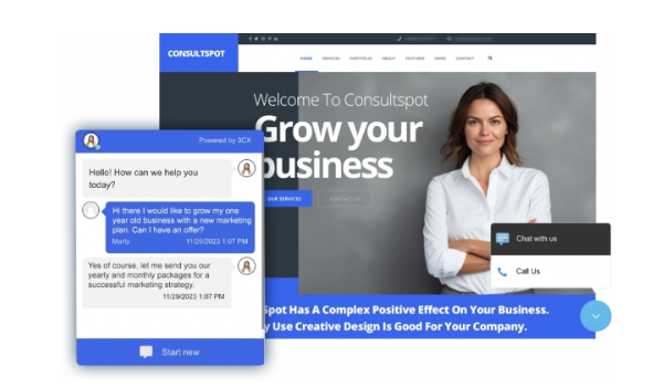 3CX Live Chat Including Voice Capabilities 3CX Live Chat Including Voice Capabilities
