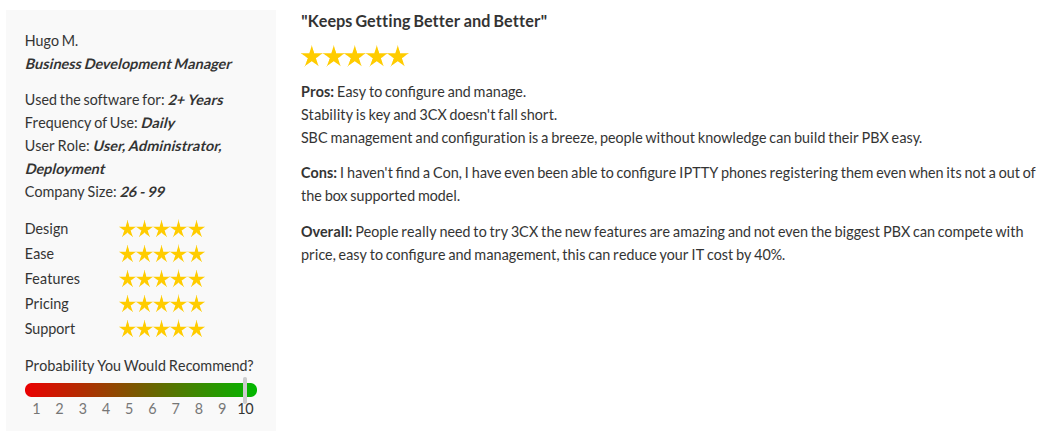 SourceForge User Review SourceForge User Review