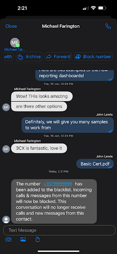 Block number - iOS Block number - iOS