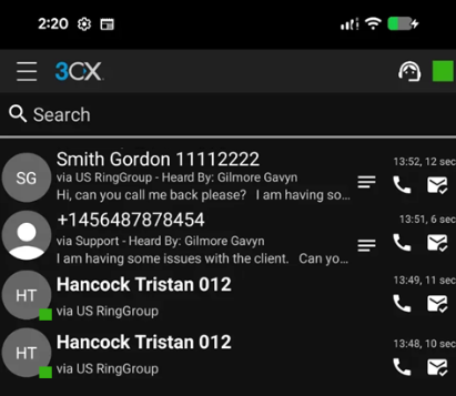 Android Shared Voicemail for Queues and Ring Groups Android Shared Voicemail for Queues and Ring Groups