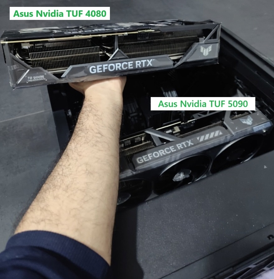 Asus TUF 4080 RTX 16GB OC vs an Asus TUF 5090 RTX