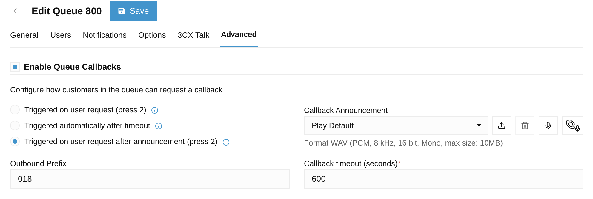 Callback on Request Callback on Request