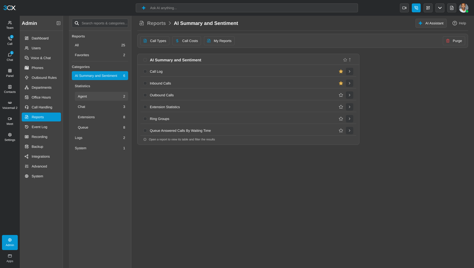 3cx phone system groups Web Client Calling