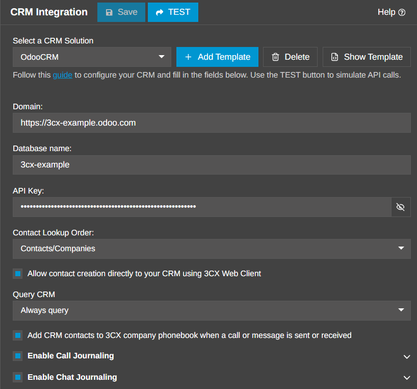 Customise Odoo CRM Journaling and Contact Matching 