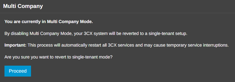 Enable Multi Company Mode Enable Multi Company Mode
