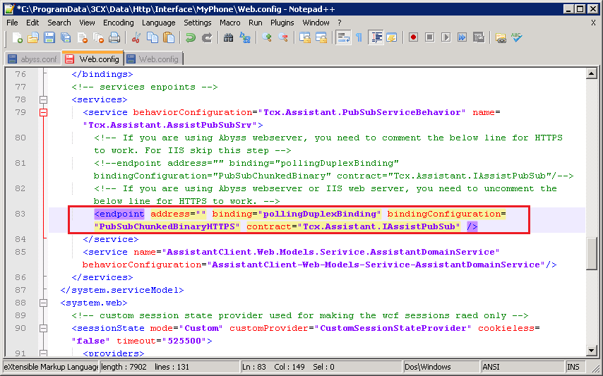 Edit Web.Config Edit Web.Config