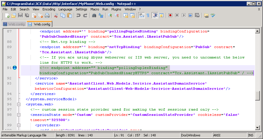MyPhoneWebConfigComment MyPhoneWebConfigComment