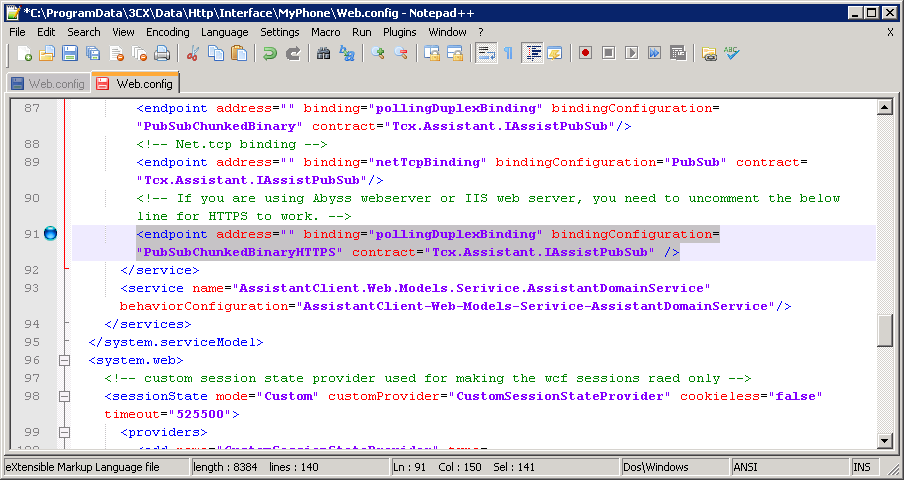 MyPhoneWebconfigChangesToEndpoint MyPhoneWebconfigChangesToEndpoint