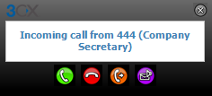 Incoming Call Popup Matched
