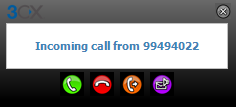 Incoming Call Popup Unmatched