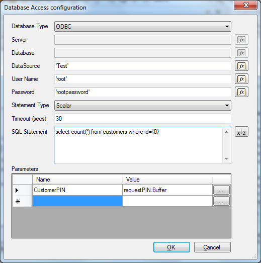 mysql3 Database Access Configuration